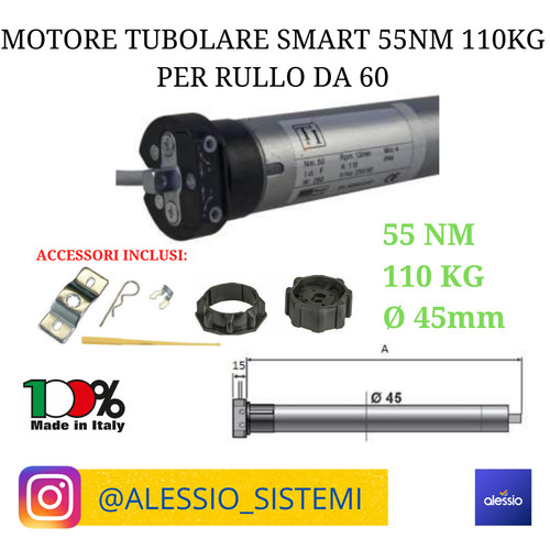 Motore per tapparella 55nm - per,